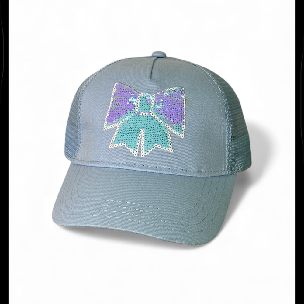 Charming Kids Cap with Sequin Bow by wonders